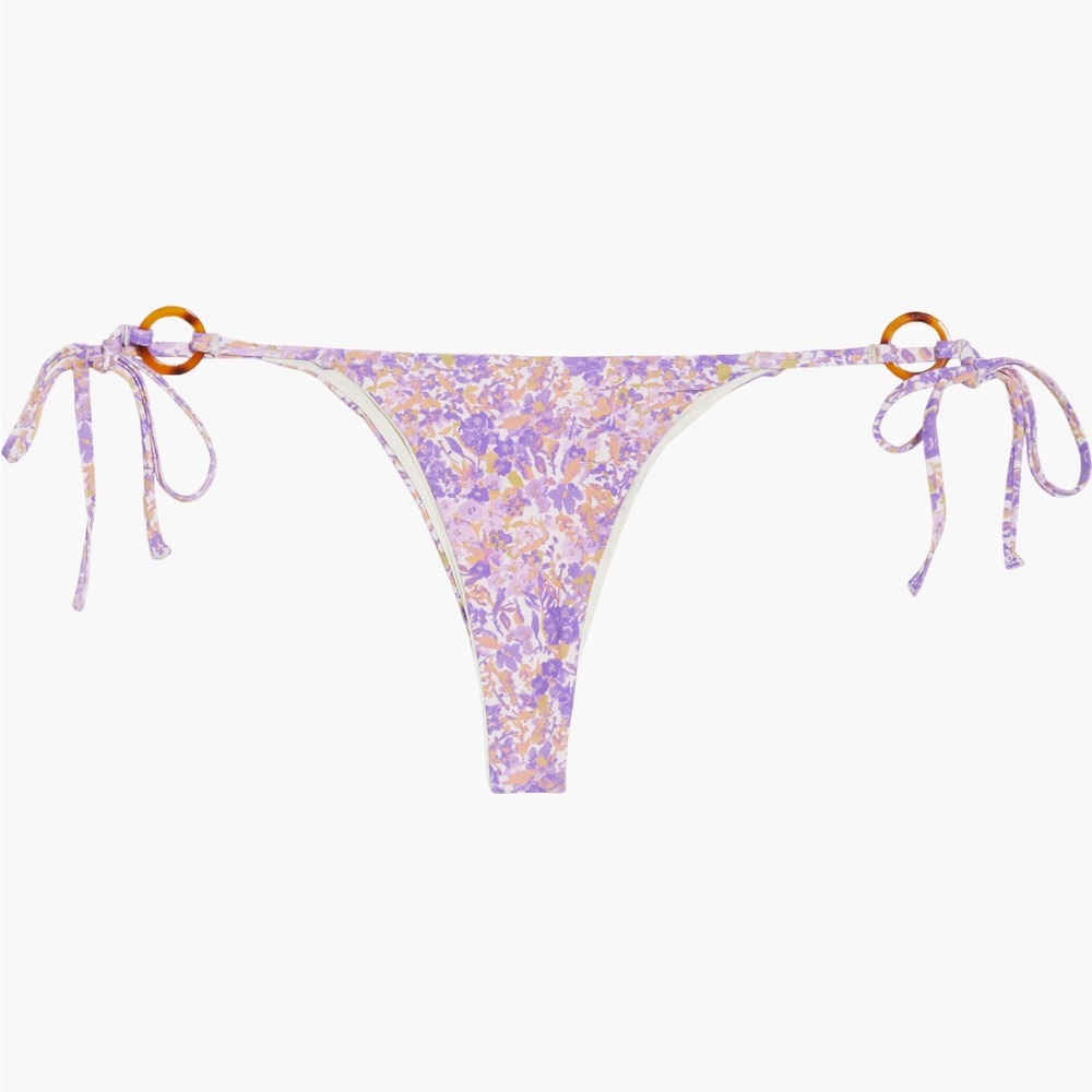 NWT House of CB Floral Print Reversible Bikini Bottoms - Picture 6 of 8